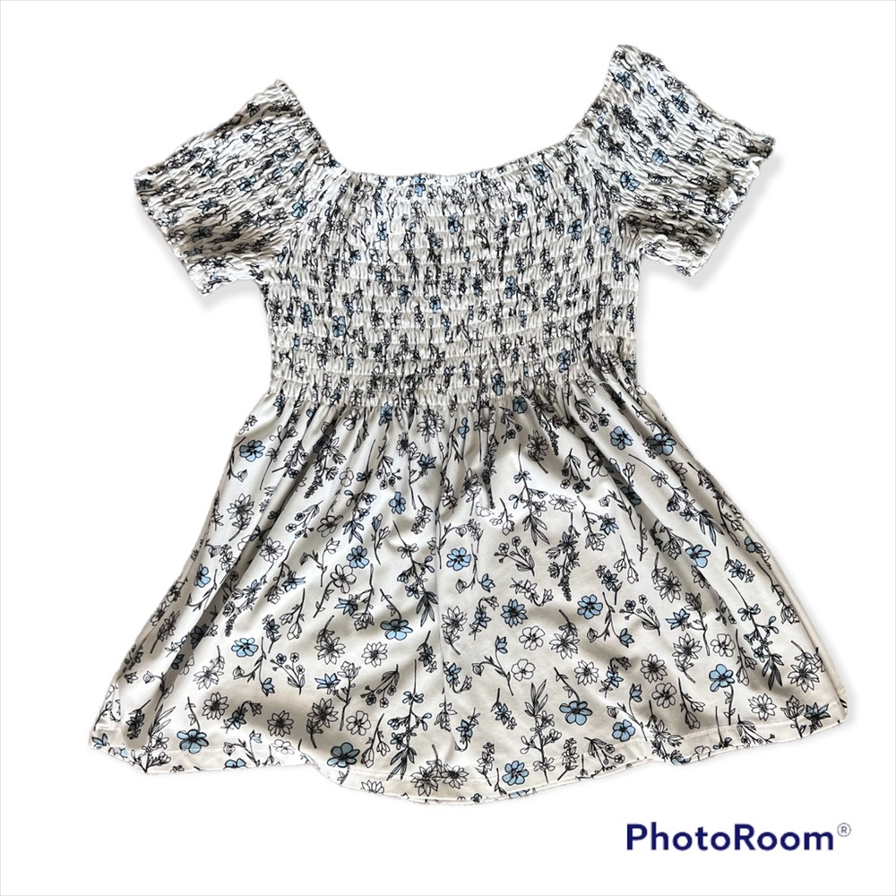 Floral Off the Shoulder Babydoll Top